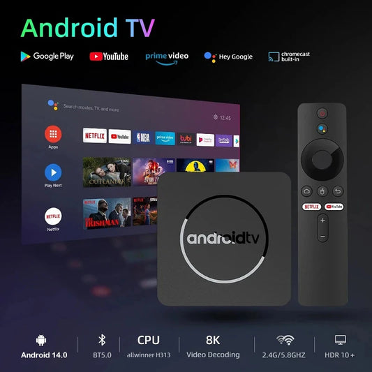 TV Box com Android TV 14